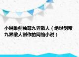 小說(shuō)唯劍獨(dú)尊九界散人（絕世劍帝 九界散人創(chuàng)作的網(wǎng)絡(luò)小說(shuō)）