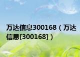 萬達(dá)信息300168（萬達(dá)信息[300168]）