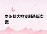 貴陽特大槍支制造販賣案