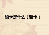 駿卡是什么（駿卡）
