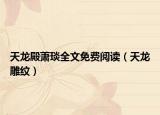 天龍殿蕭琰全文免費閱讀（天龍雕紋）