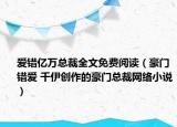 愛錯億萬總裁全文免費閱讀（豪門錯愛 千伊創(chuàng)作的豪門總裁網(wǎng)絡(luò)小說）