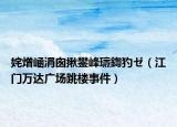 姹熷崡涓囪揪鐢峰瓙鍧犳ゼ（江門萬達廣場跳樓事件）