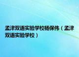 孟津雙語(yǔ)實(shí)驗(yàn)學(xué)校楊保偉（孟津雙語(yǔ)實(shí)驗(yàn)學(xué)校）