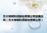 方大特鋼科技股份有限公司是國企嗎（方大特鋼科技股份有限公司）