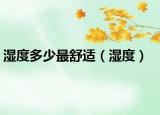 濕度多少最舒適（濕度）