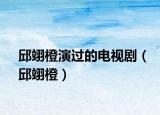 邱翊橙演過的電視劇（邱翊橙）