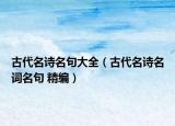 古代名詩(shī)名句大全（古代名詩(shī)名詞名句 精編）
