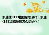 凱迪仕9113指紋鎖怎么樣（凱迪仕9113指紋鎖怎么初始化）