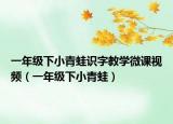 一年級下小青蛙識字教學(xué)微課視頻（一年級下小青蛙）