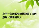 小學(xué)一年級數(shù)學(xué)填數(shù)游戲（填數(shù)游戲《數(shù)學(xué)好玩》）