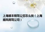 上海順豐陪駕公司怎么找（上海順風(fēng)陪駕公司）