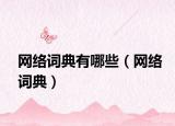 網(wǎng)絡詞典有哪些（網(wǎng)絡詞典）