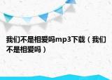 我們不是相愛嗎mp3下載（我們不是相愛嗎）