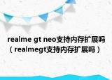 realme gt neo支持內(nèi)存擴(kuò)展嗎（realmegt支持內(nèi)存擴(kuò)展嗎）