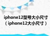 iphone12型號(hào)大小尺寸（iphone12大小尺寸）