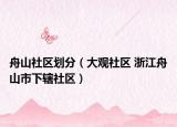 舟山社區(qū)劃分（大觀社區(qū) 浙江舟山市下轄社區(qū)）