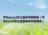 華為nova3怎么自動切換壁紙（華為nova3怎么設(shè)置自動切換壁紙）