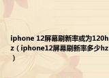 iphone 12屏幕刷新率或?yàn)?20hz（iphone12屏幕刷新率多少hz）