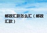郵政匯款怎么匯（郵政匯款）