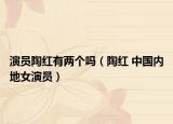 演員陶紅有兩個(gè)嗎（陶紅 中國(guó)內(nèi)地女演員）