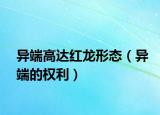異端高達(dá)紅龍形態(tài)（異端的權(quán)利）