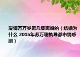 愛情萬萬歲第幾集離婚的（結(jié)婚為什么 2015年蘇萬聰執(zhí)導都市情感?。? /></span></a>
                        <h2><a  title=