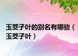玉茭子葉的別名有哪些（玉茭子葉）