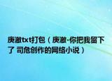 庚澈txt打包（庚澈-你把我留下了 司危創(chuàng)作的網(wǎng)絡小說）