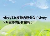 vivoy53s支持內(nèi)存卡么（vivoy53s支持內(nèi)存擴(kuò)展嗎）