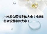 小米怎么調(diào)節(jié)字體大小（小米8怎么設置字體大?。? /></span></a>
                        <h2><a href=