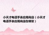 小天才電話手表應(yīng)用商店（小天才電話手表應(yīng)用商店在哪里）