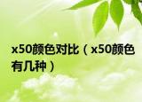 x50顏色對比（x50顏色有幾種）