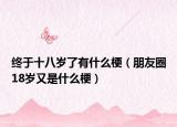 終于十八歲了有什么梗（朋友圈18歲又是什么梗）