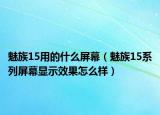 魅族15用的什么屏幕（魅族15系列屏幕顯示效果怎么樣）