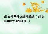 dll文件用什么軟件編輯（dll文件用什么軟件打開）