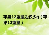 蘋果12重量為多少g（蘋果12重量）
