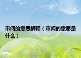 審閱的意思解釋（審閱的意思是什么）