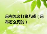 呂布怎么打豬八戒（呂布怎么死的）