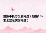 魅族手機(jī)怎么看網(wǎng)速（魅族16s怎么顯示實(shí)時(shí)網(wǎng)速）