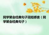 同學(xué)聚會(huì)經(jīng)典句子簡(jiǎn)短感言（同學(xué)聚會(huì)經(jīng)典句子）