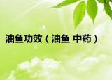 油魚功效（油魚 中藥）