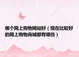 哪個(gè)網(wǎng)上購(gòu)物網(wǎng)站好（現(xiàn)在比較好的網(wǎng)上購(gòu)物商城都有哪些）