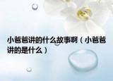 小爸爸講的什么故事啊（小爸爸講的是什么）