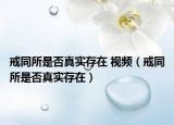 戒同所是否真實存在 視頻（戒同所是否真實存在）