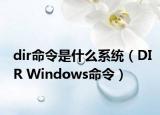 dir命令是什么系統(tǒng)（DIR Windows命令）