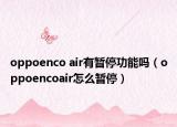 oppoenco air有暫停功能嗎（oppoencoair怎么暫停）