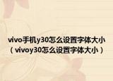 vivo手機y30怎么設(shè)置字體大小（vivoy30怎么設(shè)置字體大?。? /></span></a>
                        <h2><a href=