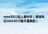 wwe2022名人堂中字（賽場(chǎng)風(fēng)云wwe2015是不是真的）