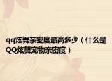 qq炫舞親密度最高多少（什么是QQ炫舞寵物親密度）